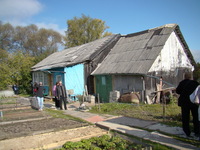 Catherines very Rustic House and vegetable garden