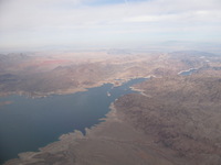 View while descending into Vegas
