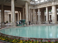 The inside of the spa at Montecatini