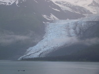 Tidal Glacier - a glacier that flows all the way down to the waters edge