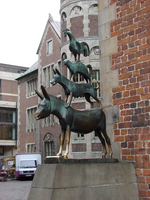 The characters from the Donkey, Dog, Cat and Rooster tale - originated from Bremen