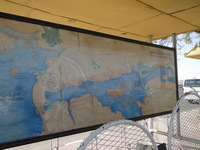 Map of Aswan High dam and earlier built lower dam