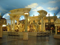 One of the fountains inside Ceasers Palace.. 