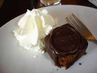A taste of the famous Sacher cake..